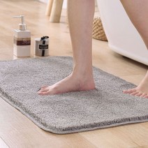 극세사 주방 러그 건식 화장실 코너 매트 호텔 욕실 발매트 감성 싱크대 발판 발깔개, 고급형 발매트-그레이