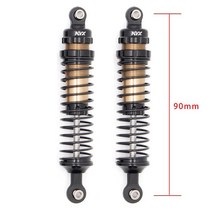 자동차쇼바 에어쇼바 공업용 호환 금속 충격 흡수 Trx4 90mm 100mm 1/10 RC 추적 차량 scx10 90046 cc01 trx-4, 3.90mm 2pcs, 2개