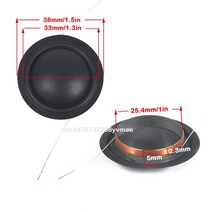 [OOTDTY SZ Store]20mm 트위터 보이스 코일 1 인치 실크 다이어프램 멤브레인 고음 스피커 수리 액세서리, 04 BK-2, BK-2