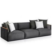 공기 에어 쇼파 의자 캠핑 야외 맞춤형 스테인레스 철사 그린 금도금 안뜰 소파 빌라 현대 비 및 태양 보호 등나무, 3.세 자리