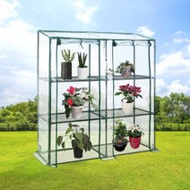 미니 온실 트윈타워 조립식 다육이 식물 비닐 하우스