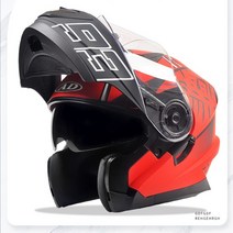 ANDA 오토바이 시스템 헬멧 남성 오픈풀페이스 배달 라이딩, 한 사이즈, 스타그레이[HD고글]