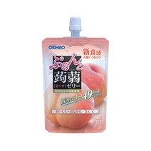 오리히로 푸룬과 곤약 젤리 스탠딩 복숭아 130g 5개 포함
