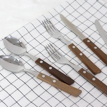 뉴 트라몬티나 우드 핸들 커트러리 양식기 세트, 5.스테이크 나이프(21cm)