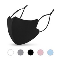3D 끈조절 네오플랜 컬러 마스크 연예인 패션 마스크 방한 마스크 (두께 2종 5 Color), 4. 핑크 (1mm)