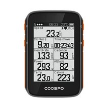 CooSpo 자전거 컴퓨터 무선 GPS 자전거 속도계 자동 백라이트 블루투스 ANT 사이클링 GPS 컴퓨터 자전거 컴퓨터 BC200 방수 CooSporide 앱 HR/Cad