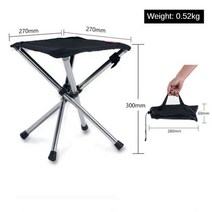 낚시좌대 휴대용 낚시의자 접이식 스테인레스 스틸 의자 야외 조정 가능한 옥스포드 천 좌석 캠핑 낚시 최대 무게, S Black