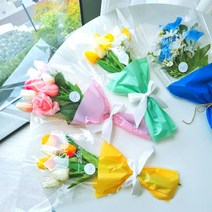 하리움 꽃다발 포장지 레터링 컬러 플로드지 OPP 투명 비닐 DIY 꽃 포장 재료 30장 6컬러 L사이즈, 네이비