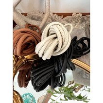 4mm 6mm 둥근 가죽끈 1야드 레자 인조 끈 마크라메 가죽가방만들기, 6mm 블랙