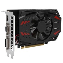 컴퓨터 HD 그래픽 데스크탑 저소음 및 조용한 작업 1GB 비디오 메모리 용량 780mhz gtx1050ti 4g 128bit ddr5, 검은 색