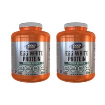 나우푸드 에그 화이트 프로틴 단백질 보충제 퓨어 언플레이버드, 2268g, 2개