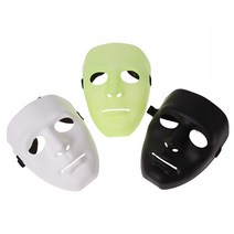 얼굴 가면 할로윈 파티 무도회 밀리터리 남자 변장, 화이트