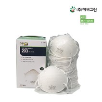 [안전365일]크린탑 2급방진마스크 203 분진 미스트 1통 20개입, 1개
