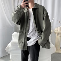 ANYOU 남성 클래식 루즈핏 재킷 봄 가을 여름 패션 캐주얼 자켓