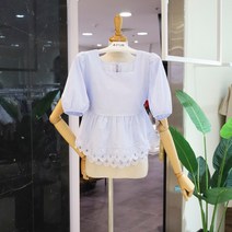 포커스 스퀘어넥 뒷리본 블라우스 (FM2E7BL05393)