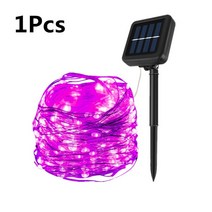 LED 태양 조명 야외 스트링 화환 50/100/200/300 패어리 라이트 크리스마스 방수 거리 정원 램프 가로등, 06 1Pcs pink_08 32M 300LED