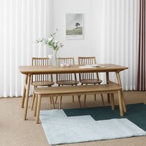 [오크] O4형 식탁/테이블 세트 화이트오크 1800, 단품