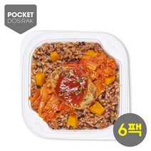흑현미잡곡밥시금치두부&김치볶음6팩, 없음