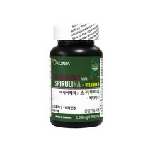 오로니아 스피루리나 비타민d 아사이베리맛 베타카로틴 피코시아닌 클로로필 엽록소 아연 마그네슘 셀레늄 하와이안 스피룰리나 감마리놀렌산 영양제 피부건강 항산화 효능 추천, 1개 (3개월분), 스피루리나+비타민D 90정