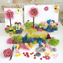 모스키트 모스 캔버스 액자 만들기 DIY 엄마랑 집콕놀이 유치원 수업패키지 여름방학 홈캉스 선물 공기정화 천연이끼