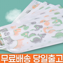 어린이 아동 유아 소형 캐릭터 데일리 일반 부직포 방역 보건 비말차단 일회용 덴탈 여름 쿨 마스크 50매, 어린이 화이트 50매