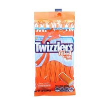 트위즐러 Twizzlers 크림sicle Dreamsicle Popsicle 오렌지 크림 Pop Filled 트위스트s11oz (2팩), Orange_3.5 Ounce (Pack of 1)