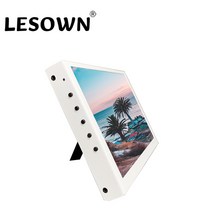 7인치 IPS 휴대용 모니터 스탠드 정전식 터치 스크린 1024x600 금속 소형 디스플레이 HDMI 케이블 Xbox 랩, 01 Monitor  White