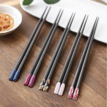 마꼬꼬트 유니크 우드젓가락 라면젓가락, 1인용, 퍼플도트