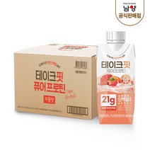 테이크핏 내몸에 핏한 단백질 플랜 퓨어프로틴 자몽맛 음료, 250ml, 18개