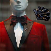 남자 브로치 BROOCH Ribbon 2 고급형 선물케이스 보증서 +무료배송