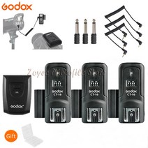 무선 동조기 카메라 촬영 조명 Godox ct-16 16 채널 라디오 플래시 트리거 +, 1트리거 3 리시버