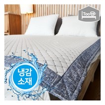 [투유] [by조희선]쿨썬 삼중직 메쉬 여름 냉감패드 쿨매트Q(160x210), 색상:블루