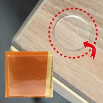 유리 밀림방지 투명 원형 스티커 20mm 식탁유리고정