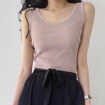 그레이시 라운드 니트 나시 바캉스룩 4color