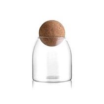 향수 화장품 공병 스프레이 용기 홈 볼 코르크 무연 유리 병 뚜껑 저장 탱크 밀폐 차 캔 곡물 투명 항아리 커피 포함, 500ml