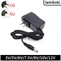 표준 DC 3V 5V 6V 7.5V 9V 10V 12V 0.5A 1A 1.5A 2A 전원 어댑터 충전 케이블, 01 EU_04 7.5V_04 2A