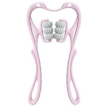 근막이완 괄사 마사지 지압 도구 목마사지기 테라피 및 어깨 듀얼 트리거 포인트 롤러 셀프 도구 깊은 손, 01 Pink