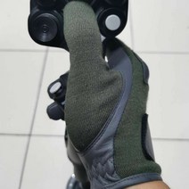 세 손가락 터치 스크린 비행 밀리터리 장갑 군용 버전 NOMEX 난연 직물 양 가죽, [01] S
