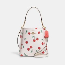 코치 아울렛 Mollie Bucket 22 with Heart Cherry 프린트 토트백 크로스백 가방 112460