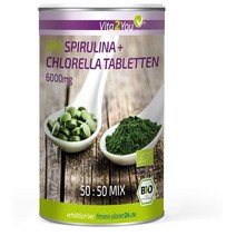 독일 Vita2You 바이오 클로렐라 스피루리나 6000mg 500정 1팩
