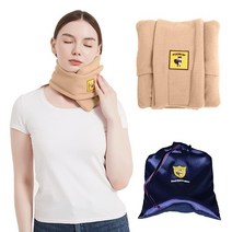 FOXSEON 여행용 베개 스카프가 있는 목 베개 비행기 자동차 또는 사무실 낮잠 베개 세척 및 휴대가 쉬움 럭셔리 보관 가방 포함(그레이), Medium Yellow