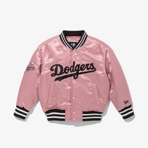 [AK PLAZA] [뉴에라키즈] MLB 샤인 새틴 LA 다저스 재킷 체리 핑크(13371318)