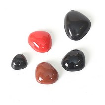 반쪽삼각코 인형코(10개) [1624] / 인형 검정 빨간 코 만들기 재료, 11mm빨강, 10개