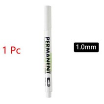 우드버닝 흰색 마커 펜 세트 유성 방수 젤 낙서 스케치 편지지 쓰기 학교 용품 브러시, 1 pcs 1.0mm