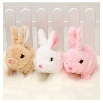 펫뽀송뽀송 움직이는 토끼인형(건전지포함), 화이트