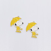 레인코트 스누피키링 메탈키링 부자재 금속키링 키링제작 비즈공예 자동차키링 스누피악세사리