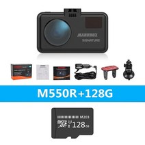 MARUBOX-3 인 1 레이더 탐지기 GPS Wifi 업데이트 자동차 DVR HD2304 1296P 마그네틱 마운트 디자인 및 음, 05 128G Black