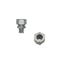 38-18 NPT 락피팅 심레스 파이프 튜브 고압 메일 커넥터 NPTF 도금, 1개