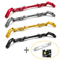 라인테크 PCX 멀티 크로스바 오토바이 핸들바 안개등 브라켓 포함, 골드