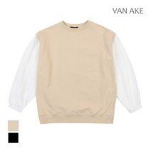 반에이크 소매배색 디자인 티셔츠 VB1XTSM302Z